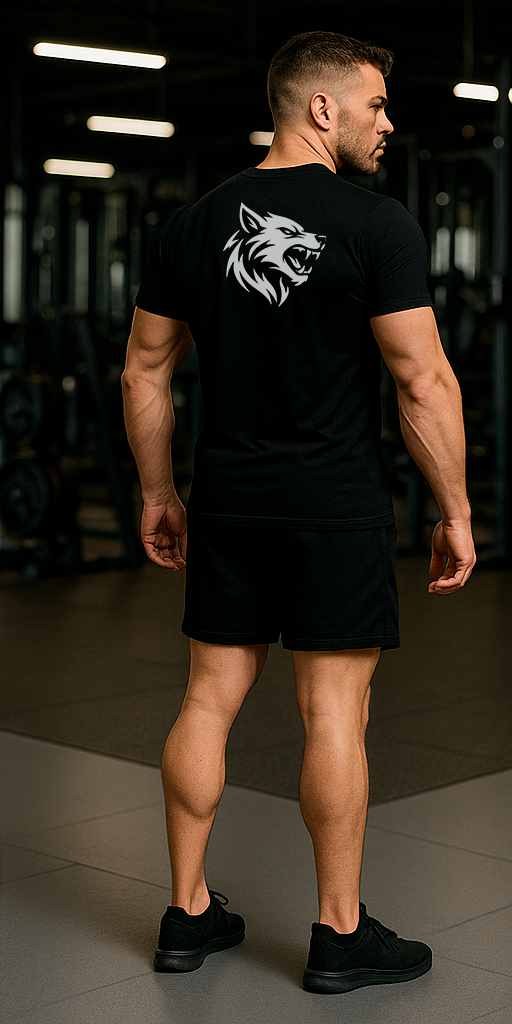 Camiseta Sköll Begins negra – trasera